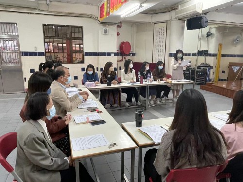 中德学校老师们在联组教言活动上