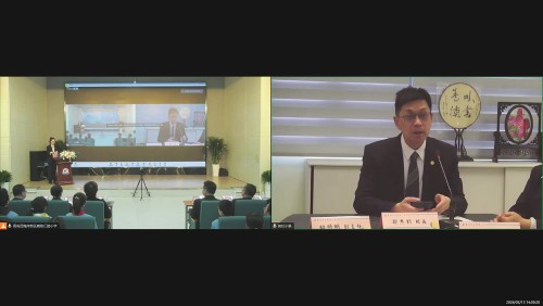 郑杰钊校长为签约仪式致辞