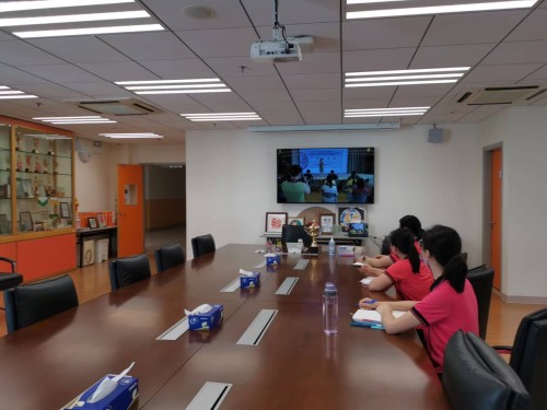 我校课题组与珠海市同乐幼儿园进行线上学期小结会议